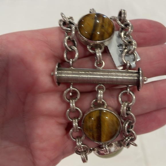 Echo of the Dreamer Sterling and Stone Bracelet - Picture 6 of 11